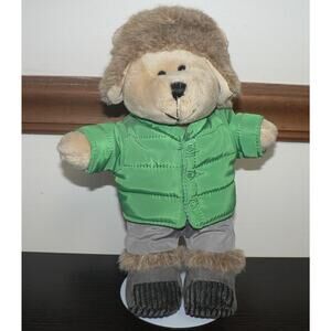 Starbucks Coffee Bearista Teddy Bear Plush 2011 104th Edition Winter Trapper Hat